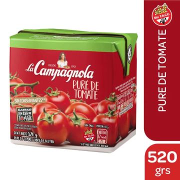 Puré de Tomate La Campagnola 520 Gr.
