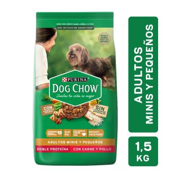 Adulto Mini & Pequeño Dog Chow x 1,5 Kg.