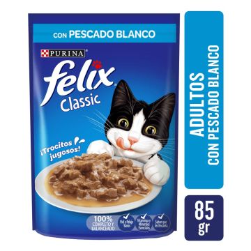Alimento Felix Para Gato Pescado 85 Gr.