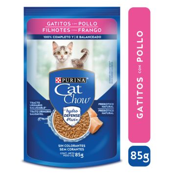 Alimento Para Gatos Cat Chow Gatitos Pollo 85 Gr.