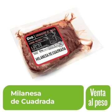 Milanesa de Cuadrada Envasado al Vacío x Kg.