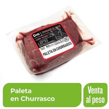 Paleta en Churrasco Envasado al Vacío x Kg.