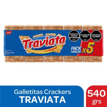 Galletitas De Agua x 5 Traviata 540 Gr.