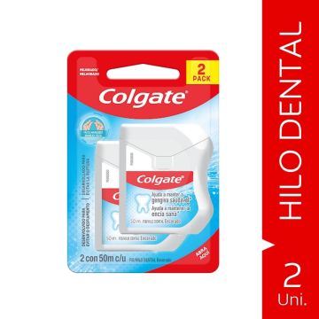 Hilo Dental Colgate Nylon 50 M 2 Ud.