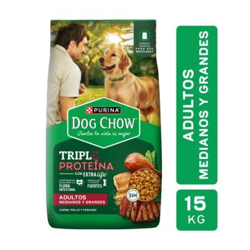 Alimento Para Perros Adultos Mediano/Grande Dog Chow 15 Kg.