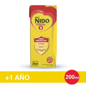 Nido Etapa 3 Leche Infantil Lista Para Tomar X 200 ML.