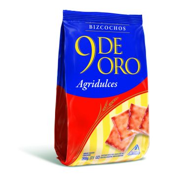 Bizcochos 9 de Oro Agridulces 200 Gr.