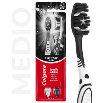 Cepillo De Dientes Colgate Max White Charcoal 2 Ud.